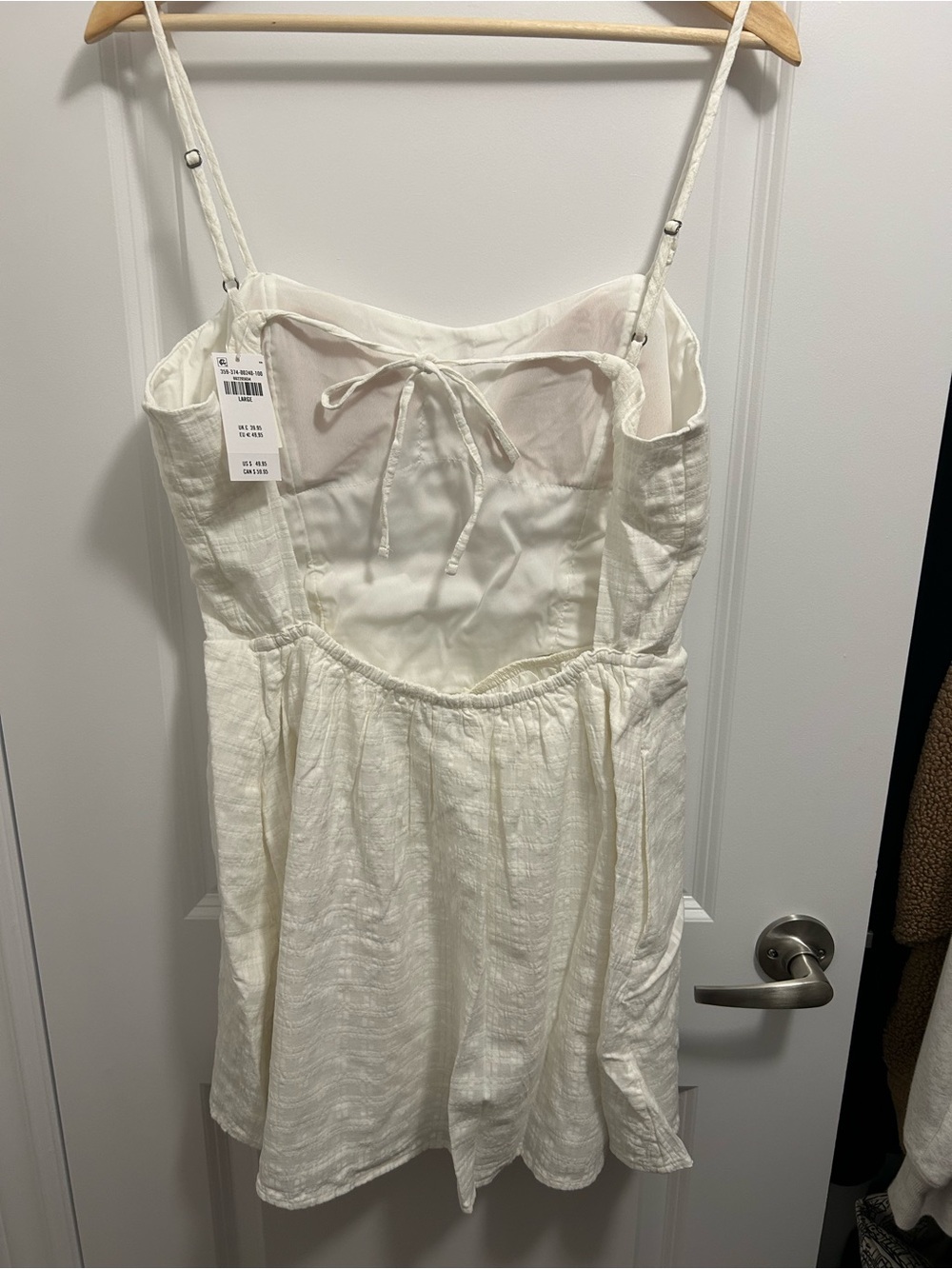Hollister NWT L Open Back Spaghetti Strap Mini Dress - Picture 4 of 6
